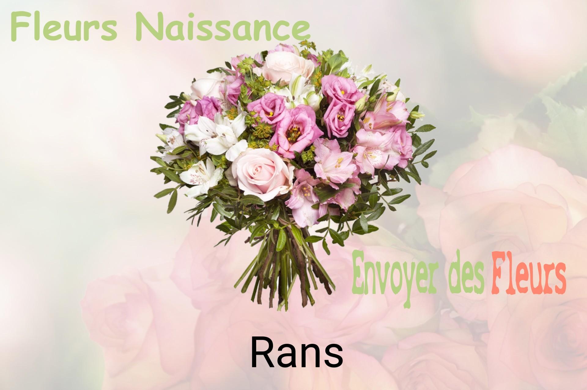 Bouquet de fleurs de naissance livré à Rans